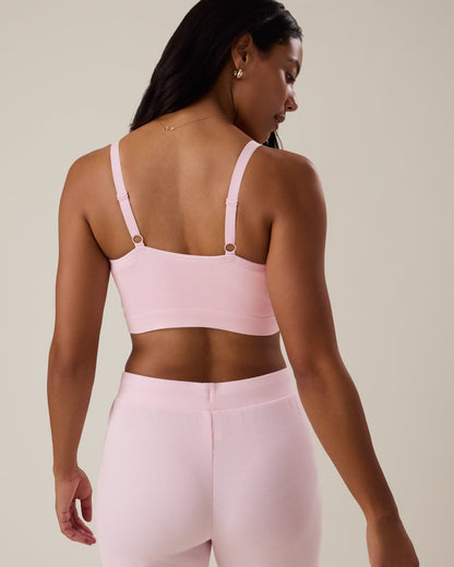 Sublime® Bamboo Hands-Free Pumping Lounge & Sleep Bra | Pale Pink