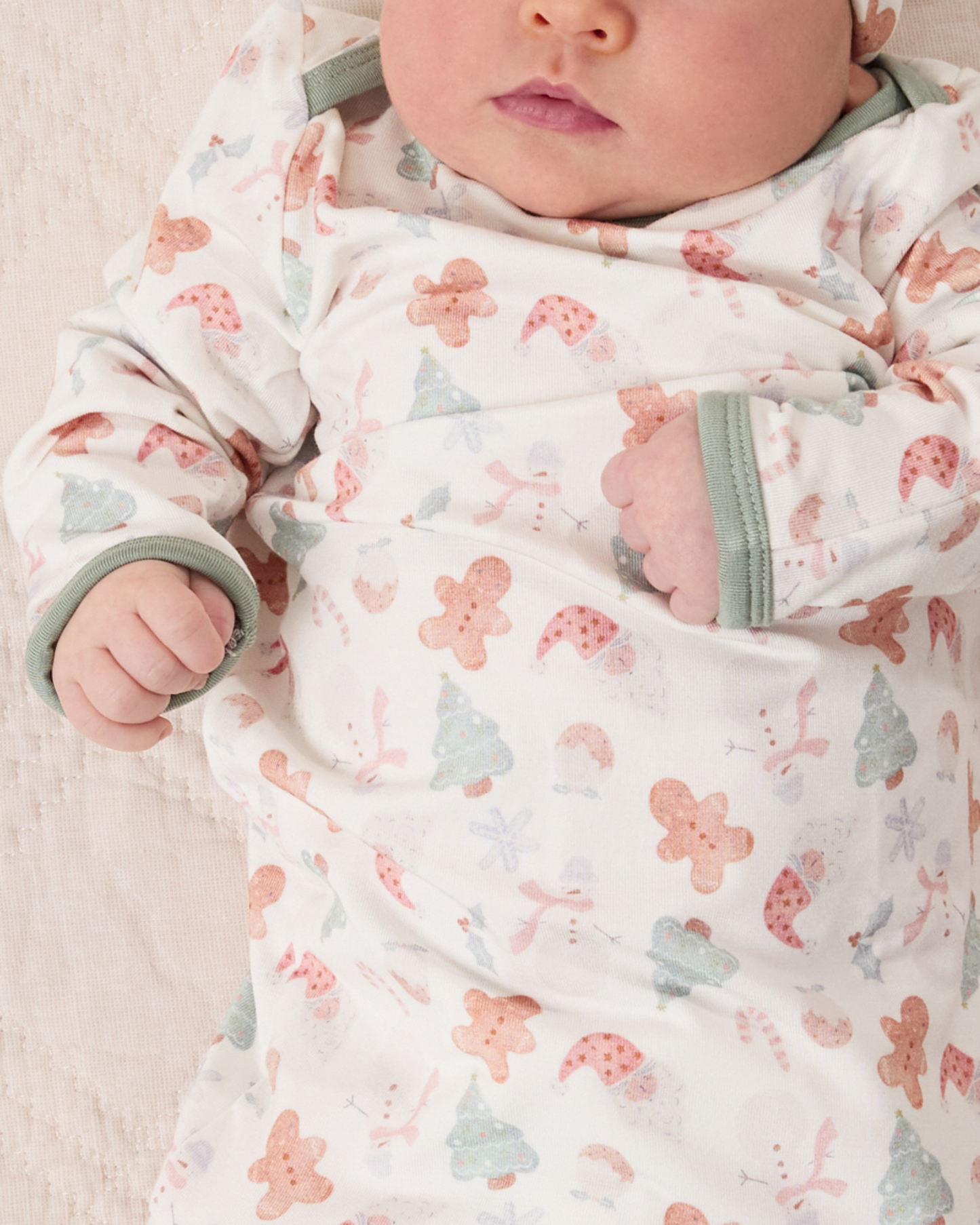 Cozy Bamboo Baby Gown & Hat | Cozy Holiday