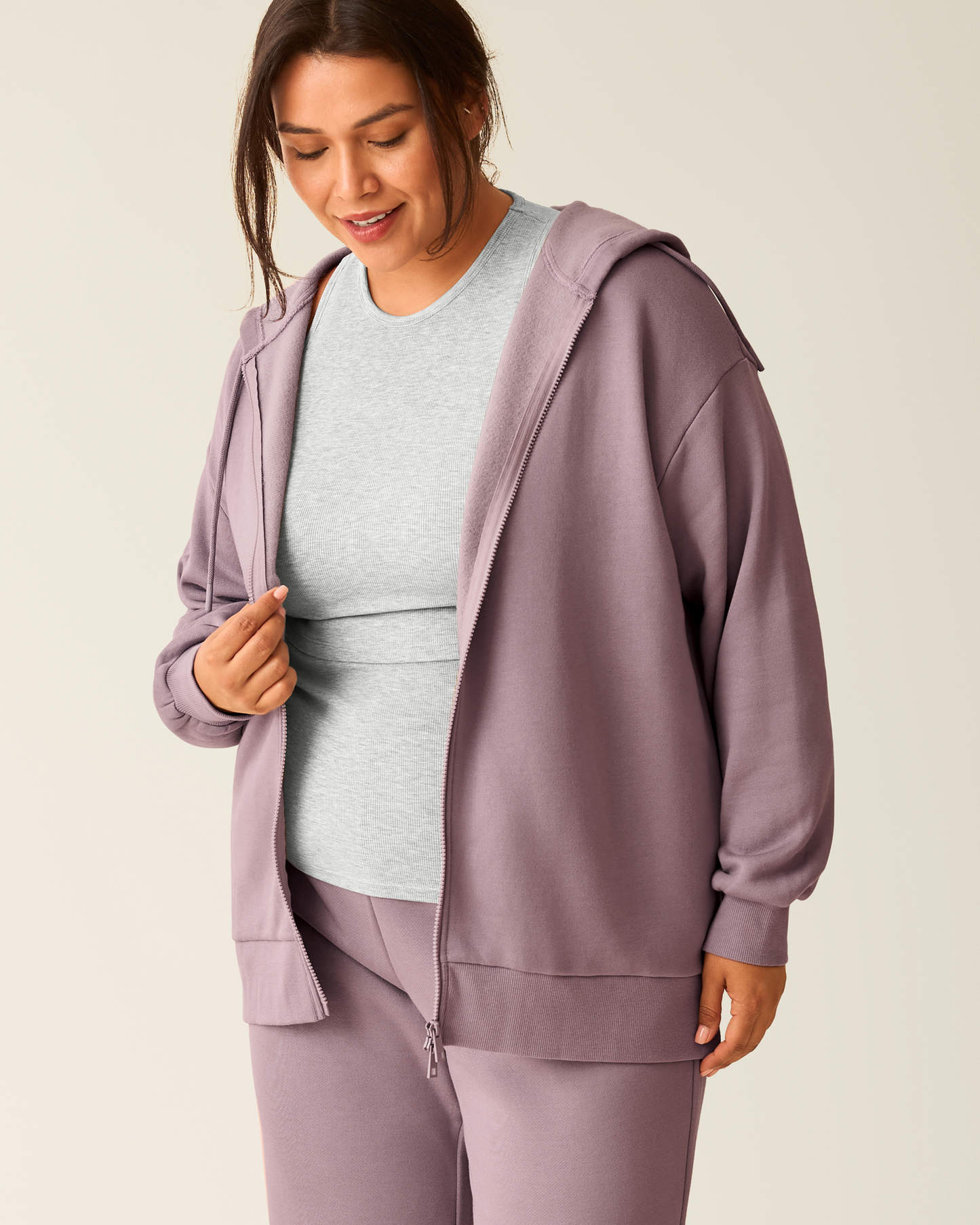Cloud Fleece Oversized Hoodie | Dusty Mauve