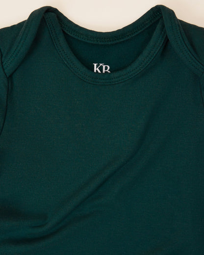 Cozy Bamboo Baby Gown & Hat | Evergreen