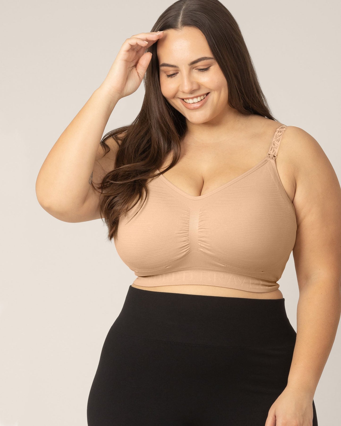 Sublime® Hands-Free Pumping & Nursing Bra | Beige