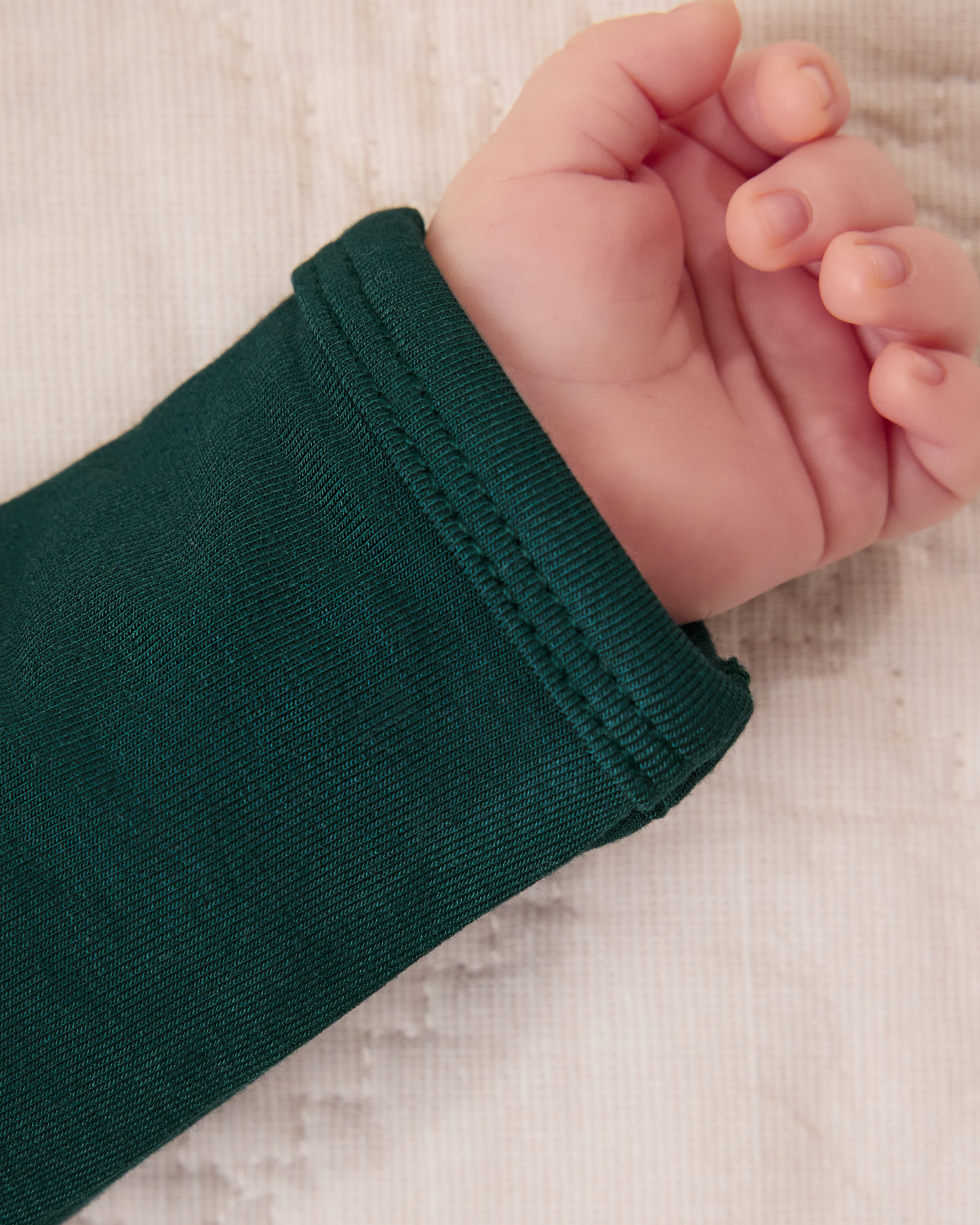 Cozy Bamboo Baby Gown & Hat | Evergreen